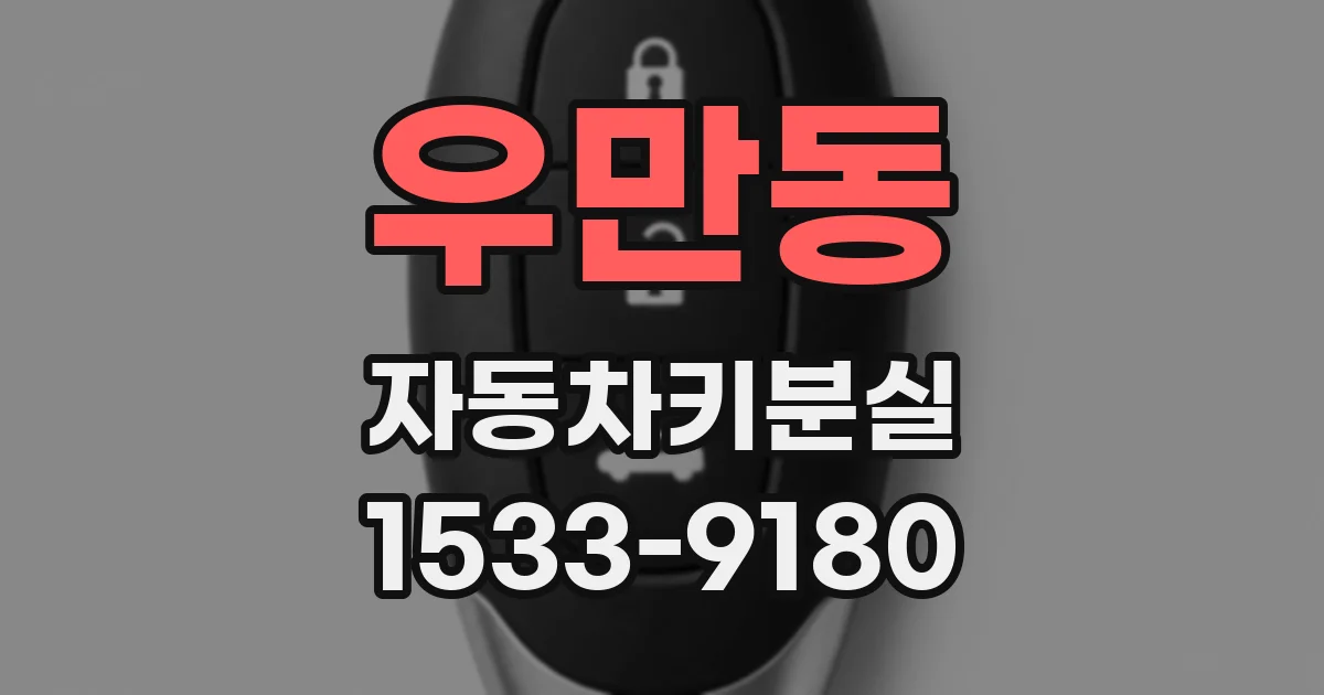 우만동 자동차키분실