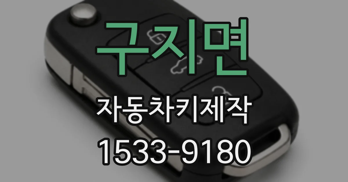 구지면 자동차키제작
