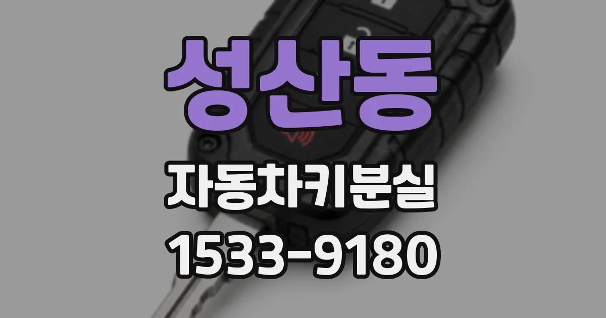 성산동 자동차키분실