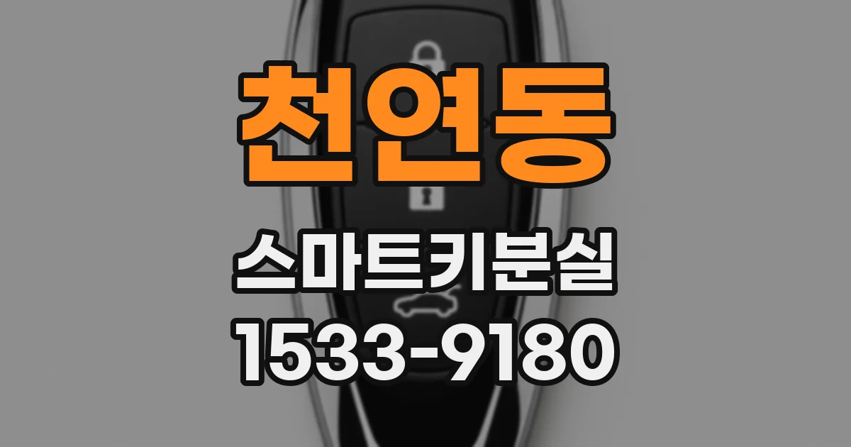 천연동 스마트키분실