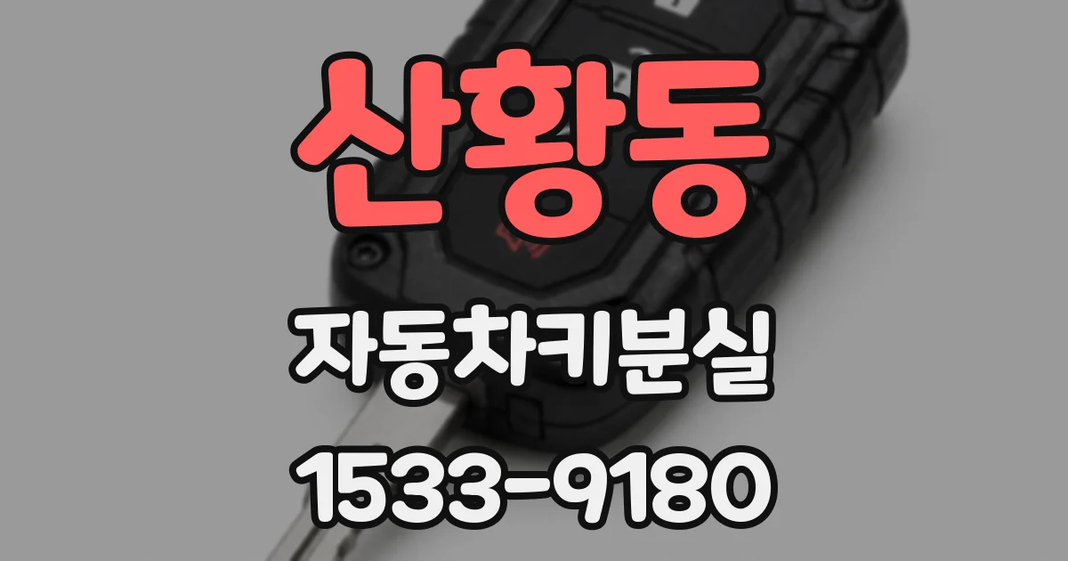 산황동 자동차키분실