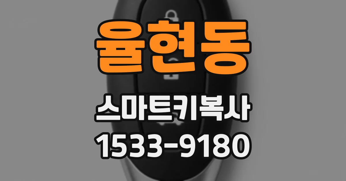 율현동 스마트키복사