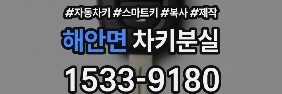 해안면 차키분실