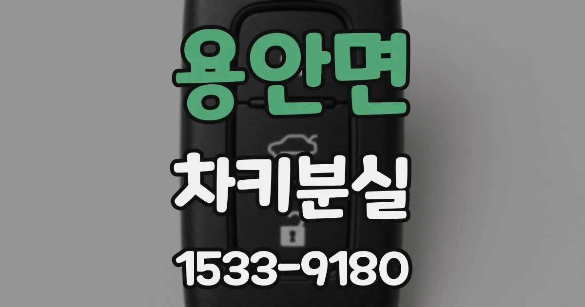 용안면 차키분실