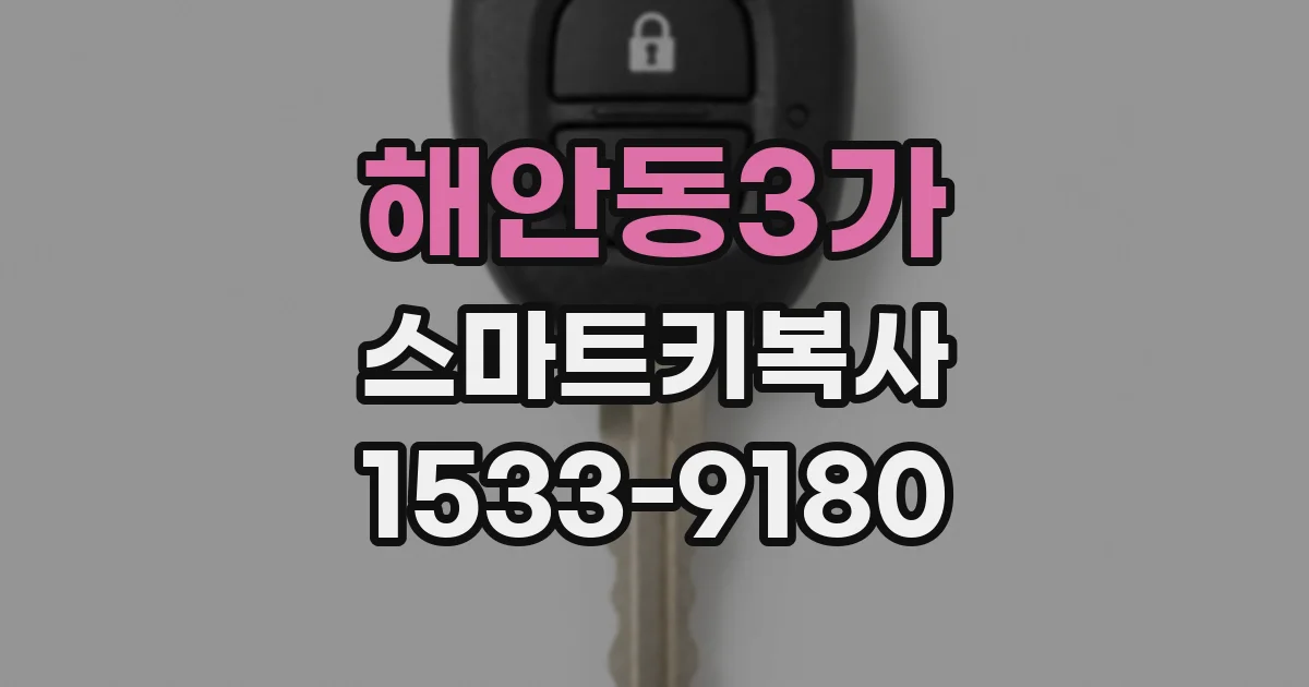 해안동3가 스마트키복사