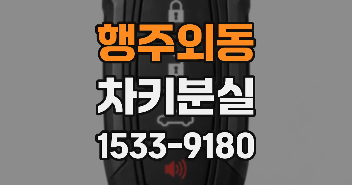 행주외동 차키분실
