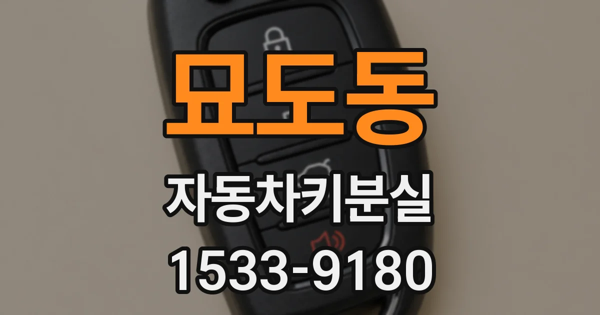 묘도동 자동차키분실