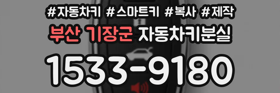 부산 기장군 자동차키분실