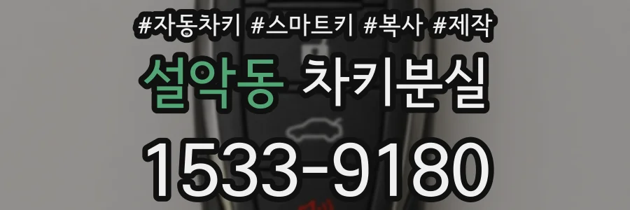 설악동 차키분실