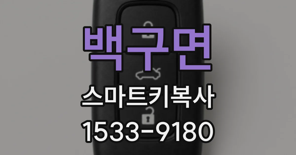백구면 스마트키복사