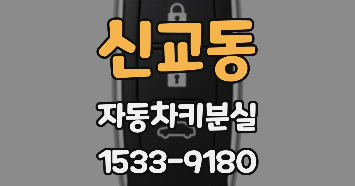 신교동 자동차키분실