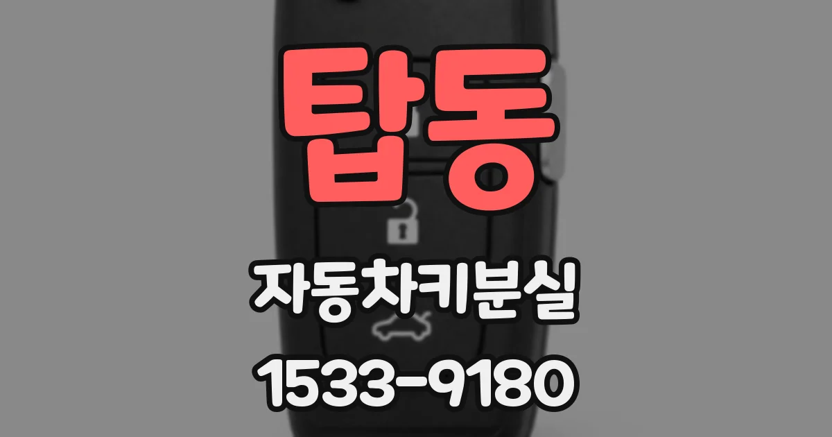 탑동 자동차키분실