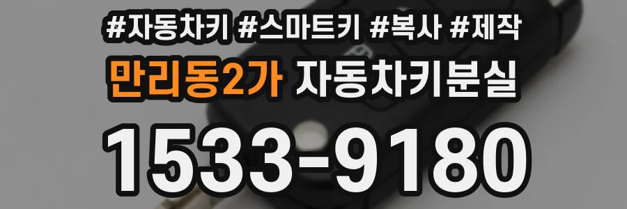 만리동2가 자동차키분실