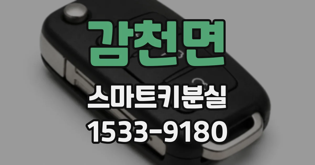 감천면 스마트키분실