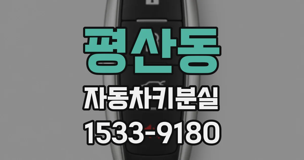 평산동 자동차키분실