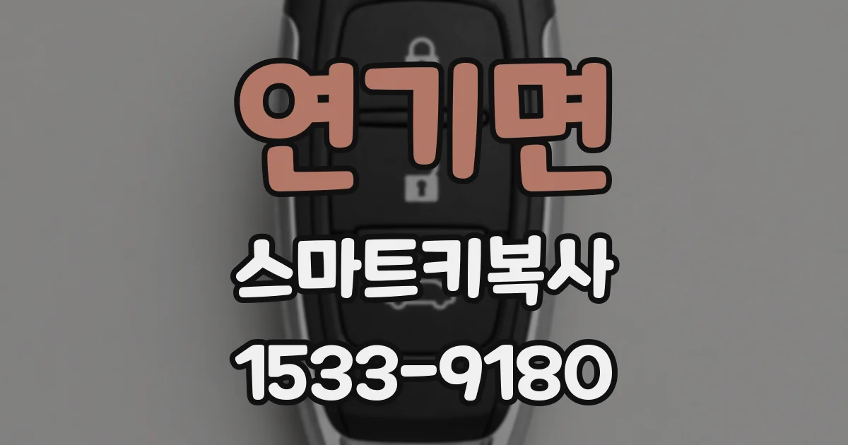 연기면 스마트키복사