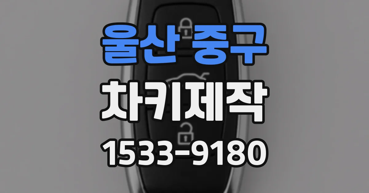 울산 중구 차키제작