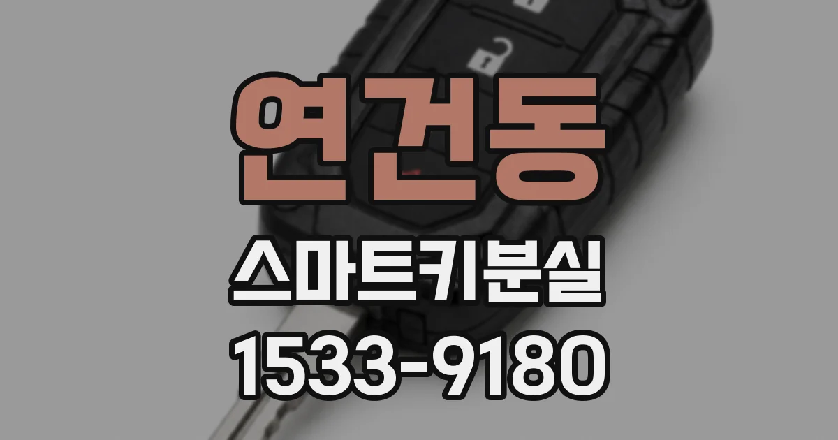 연건동 스마트키분실