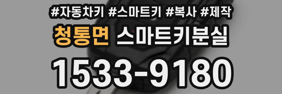 청통면 스마트키분실