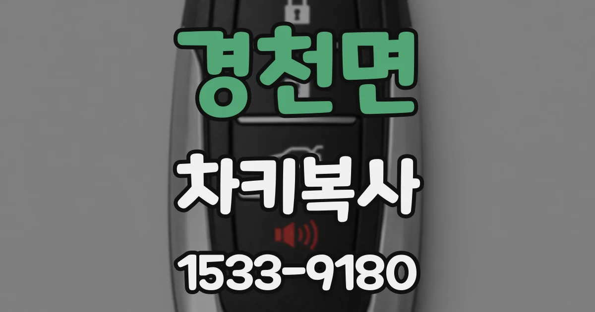 경천면 차키복사