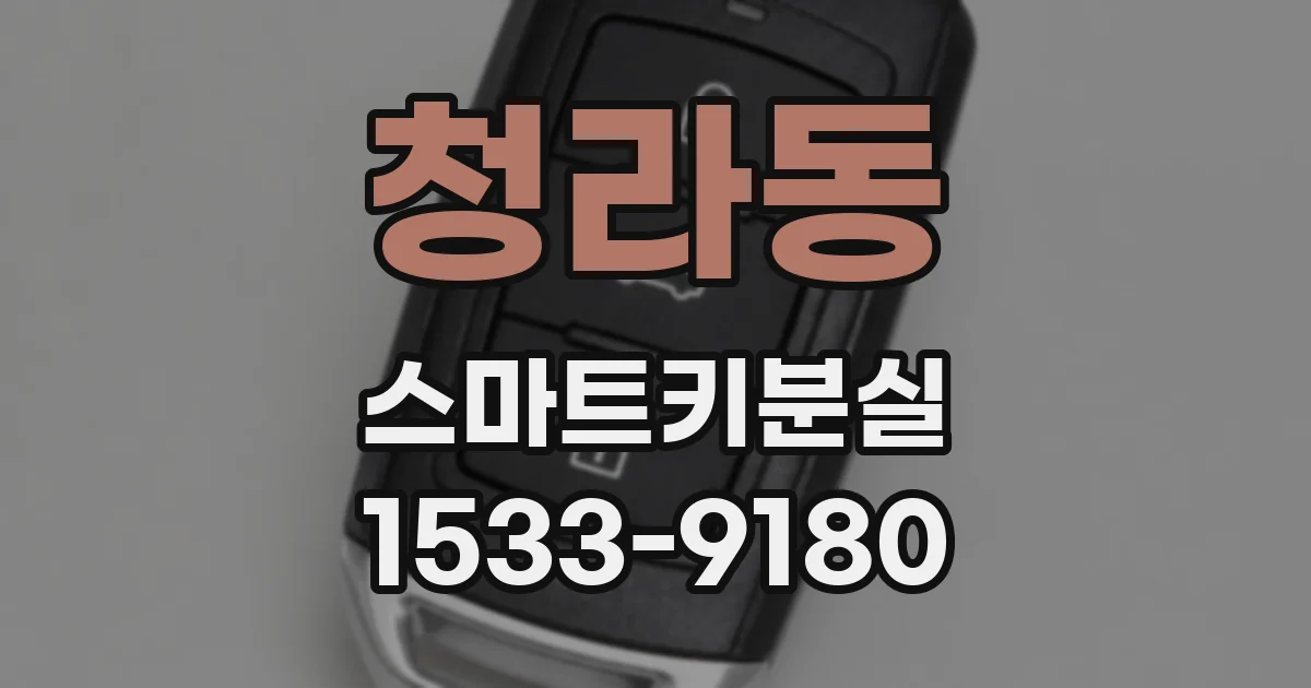 청라동 스마트키분실