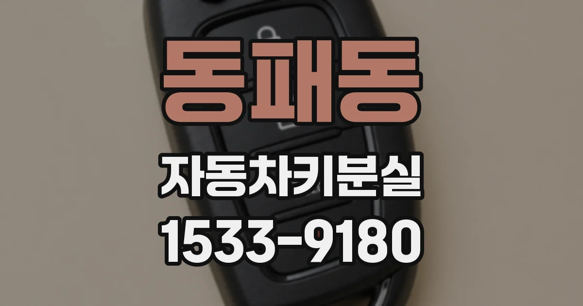 동패동 자동차키분실