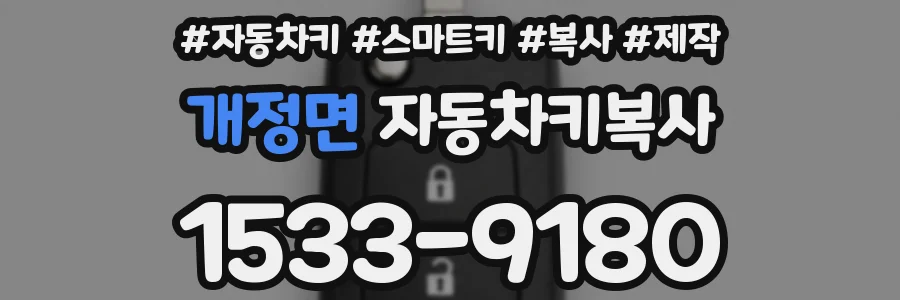 개정면 자동차키복사
