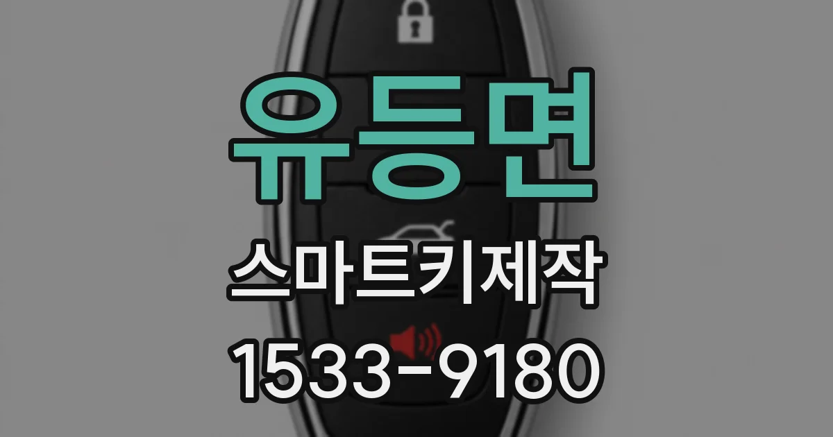 유등면 스마트키제작