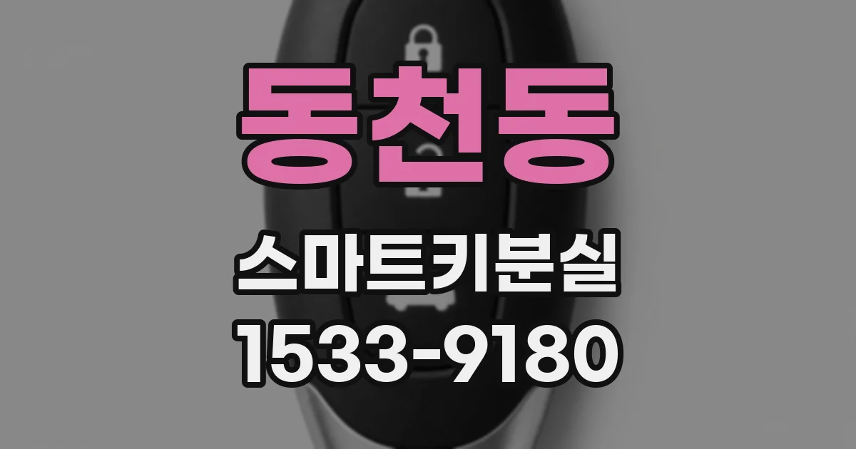 동천동 스마트키분실