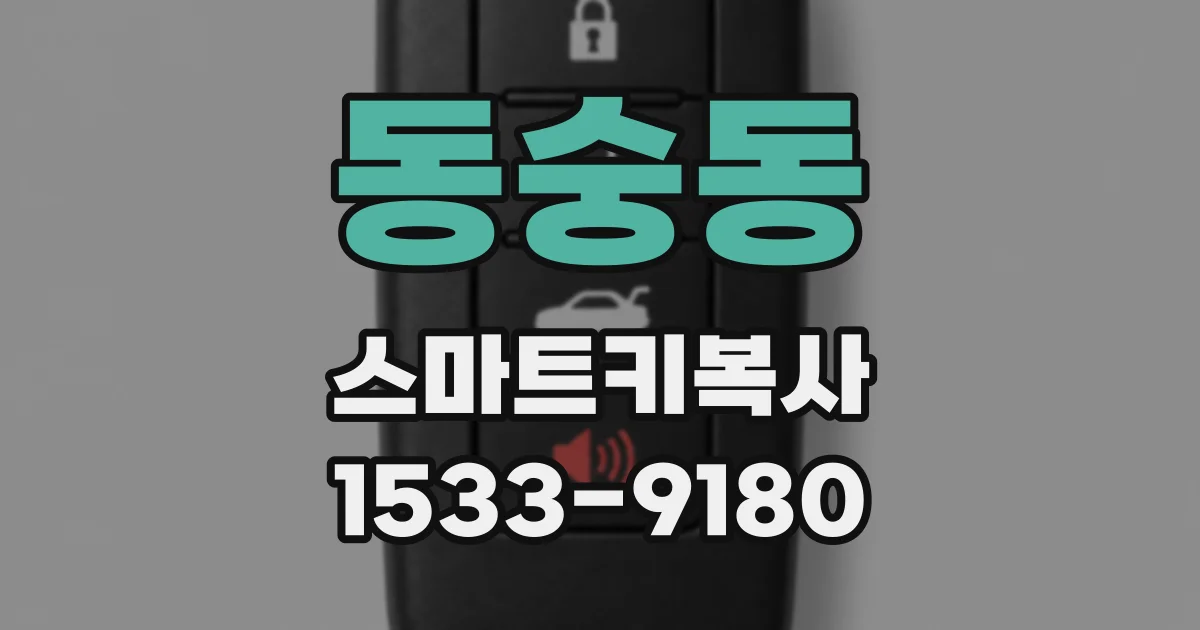 동숭동 스마트키복사