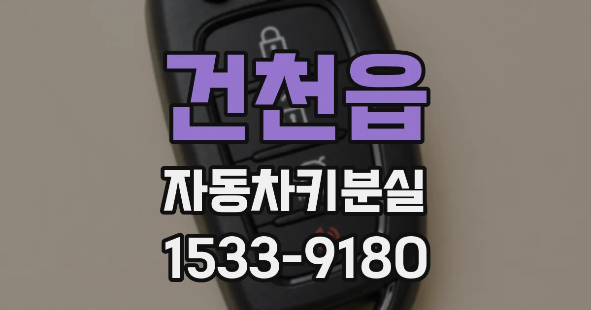 건천읍 자동차키분실