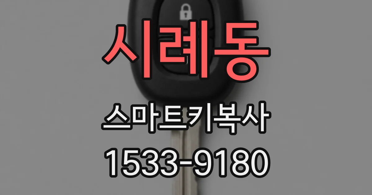 시례동 스마트키복사