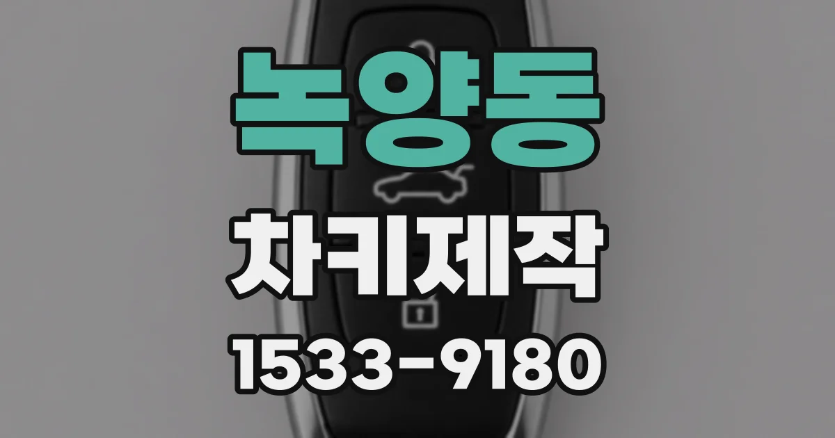 녹양동 차키제작