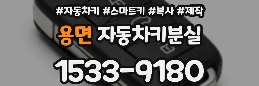 용면 자동차키분실