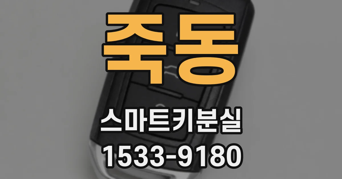 죽동 스마트키분실