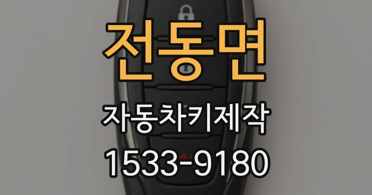 전동면 자동차키제작