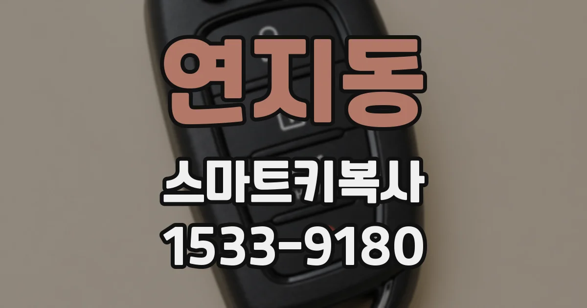 연지동 스마트키복사