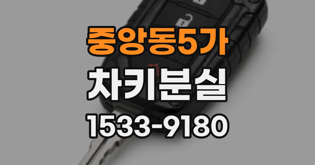 중앙동5가 차키분실