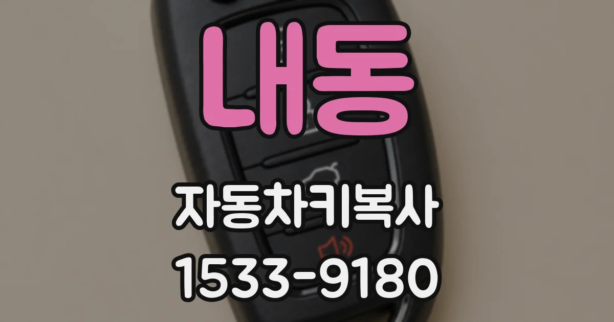 내동 자동차키복사