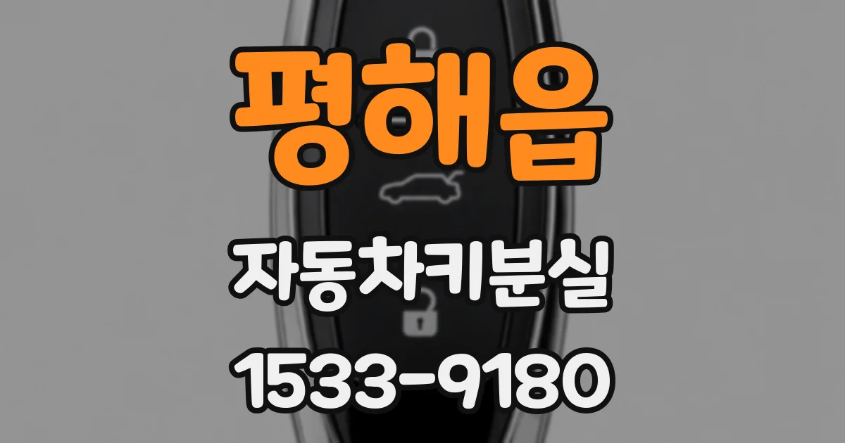 평해읍 자동차키분실