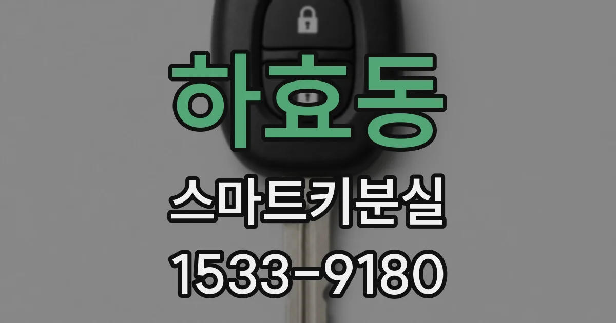 하효동 스마트키분실