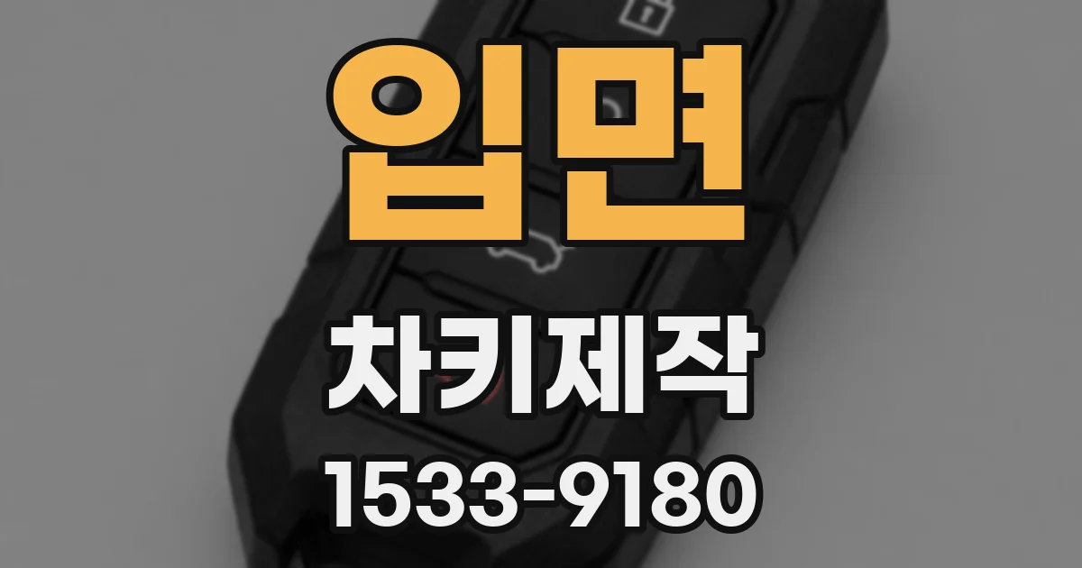 입면 차키제작