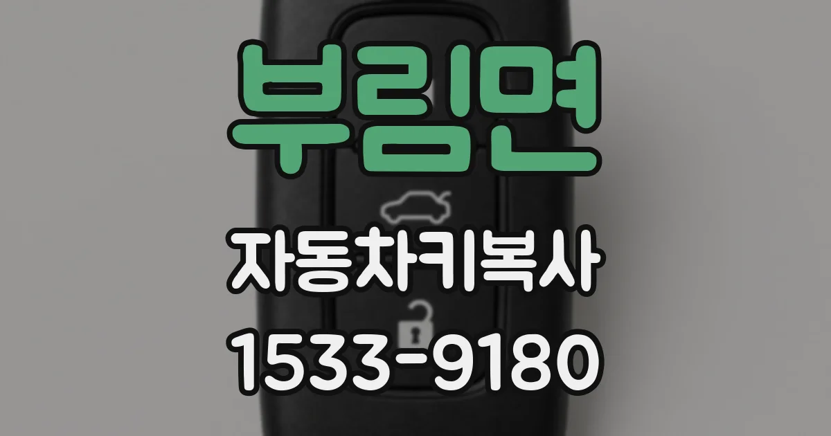 부림면 자동차키복사