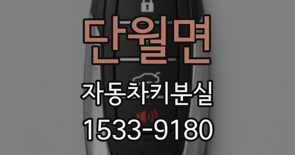 단월면 자동차키분실
