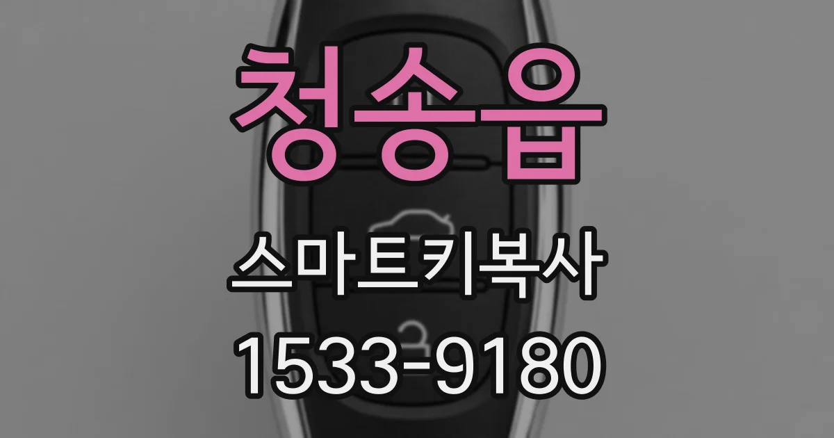 청송읍 스마트키복사