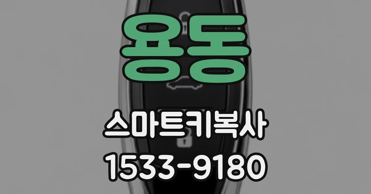 용동 스마트키복사