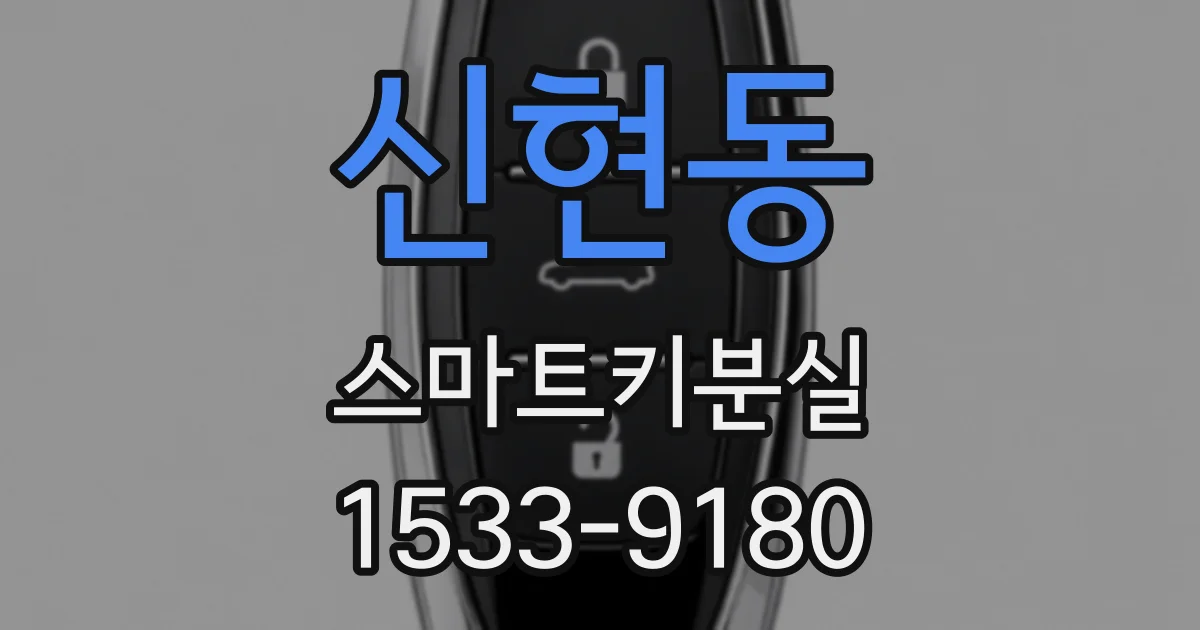 신현동 스마트키분실