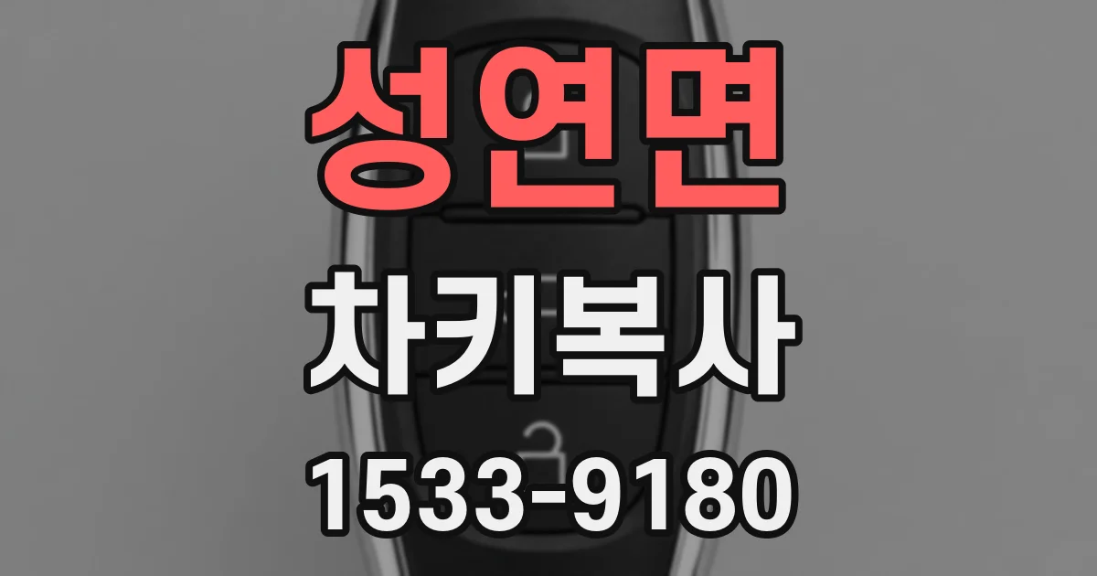 성연면 차키복사