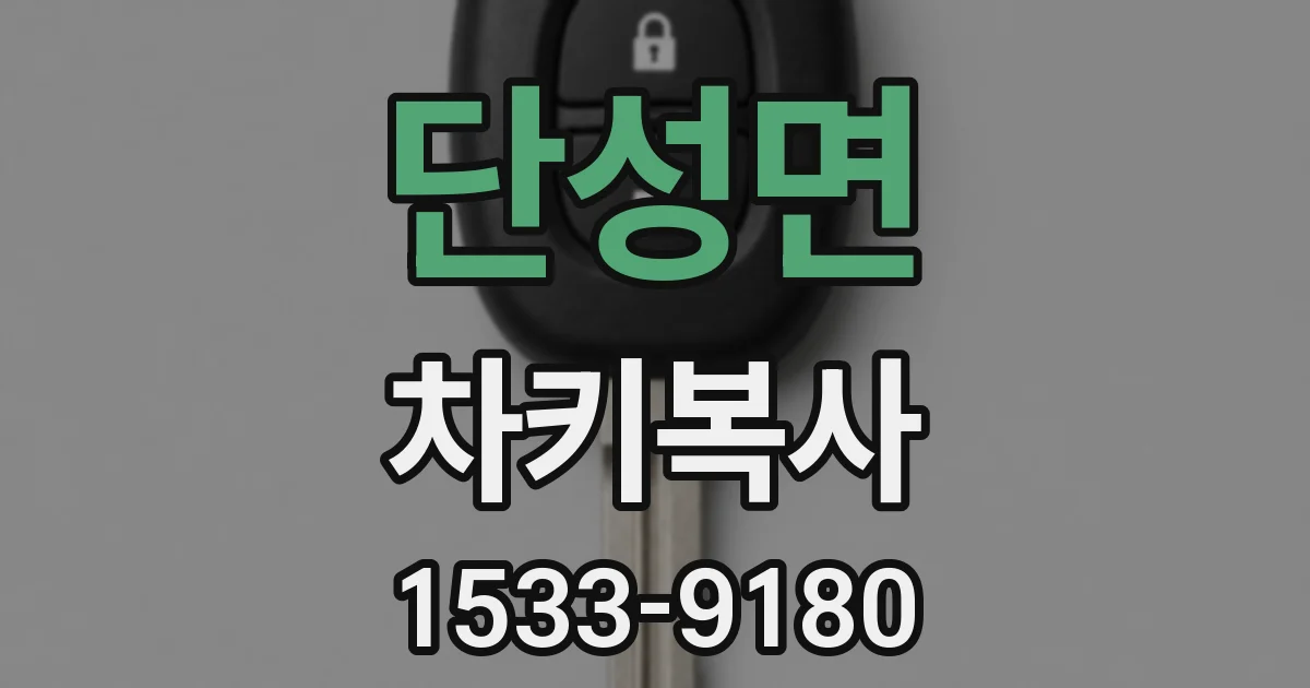 단성면 차키복사