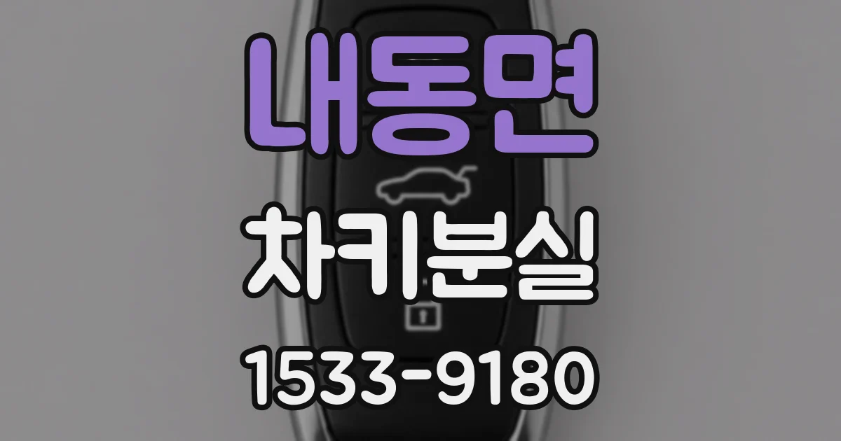 내동면 차키분실